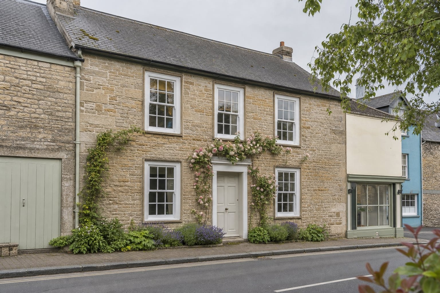 Narberth holiday cottage in soft countryside light