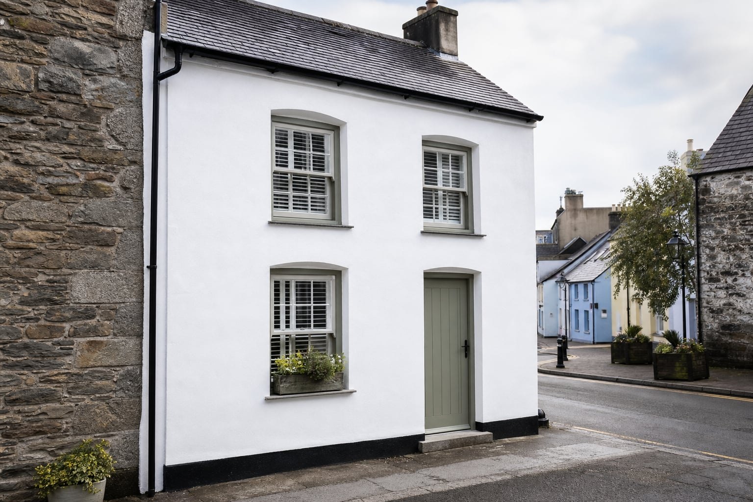 Narberth market-town cottage exterior