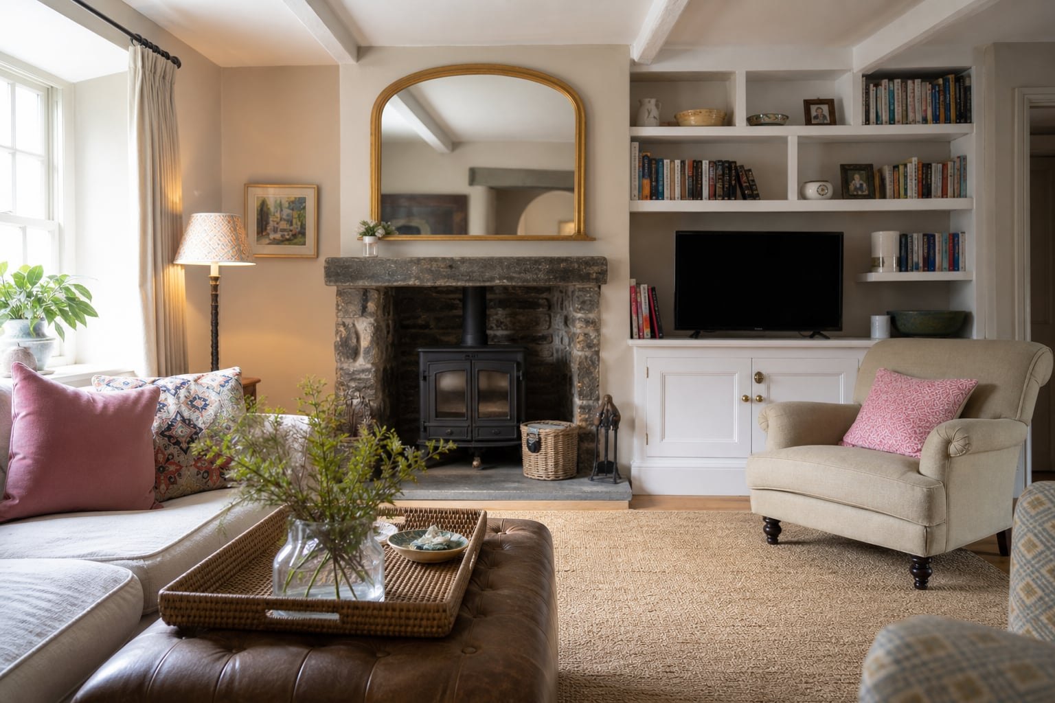 Opposite view of the cottage sitting room