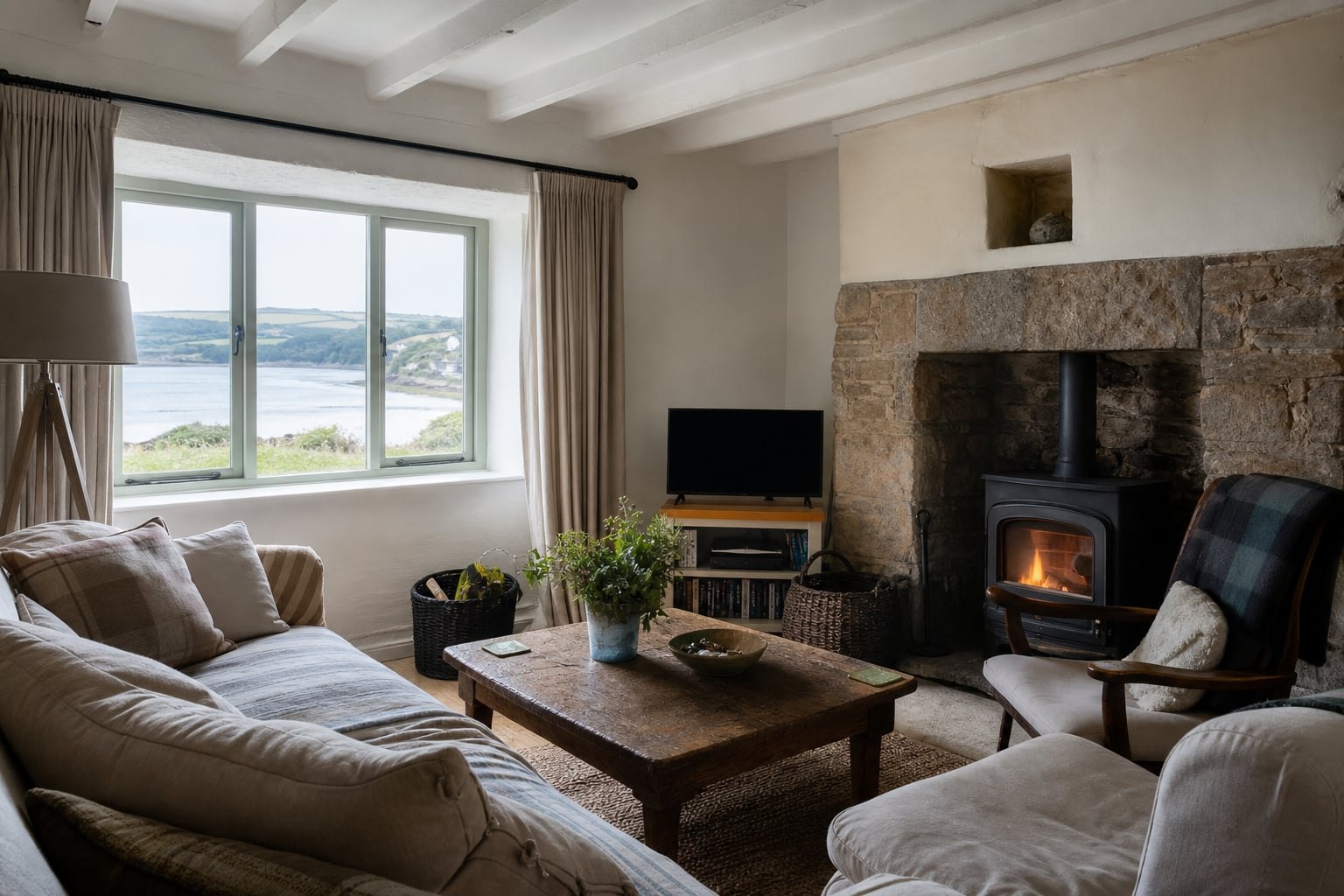 Opposite view of the main cottage lounge