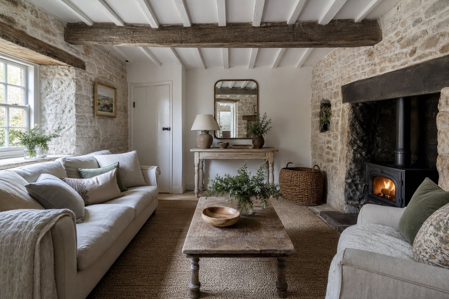 Opposite view of the cottage sitting room